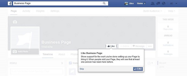 Like Facebook Business Page Tips