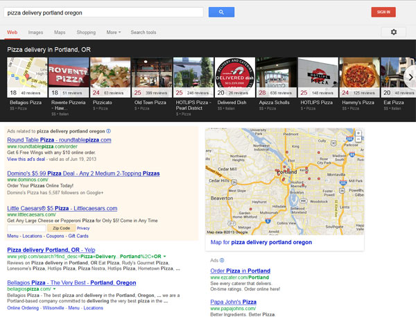 Google Local Carousel