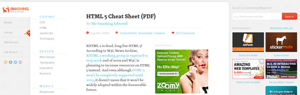 HTML5 Cheat Sheet