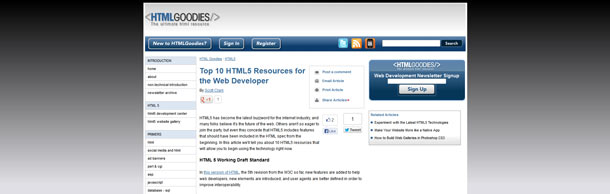 HTML5 Goodies