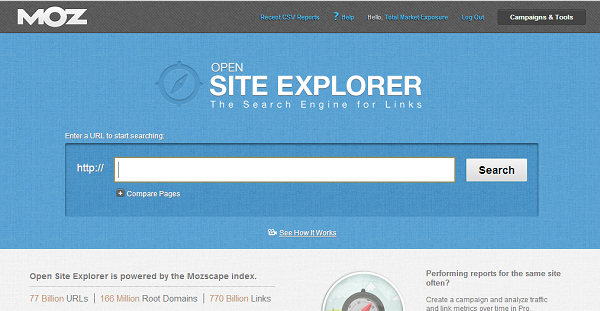 Open Site Explorer