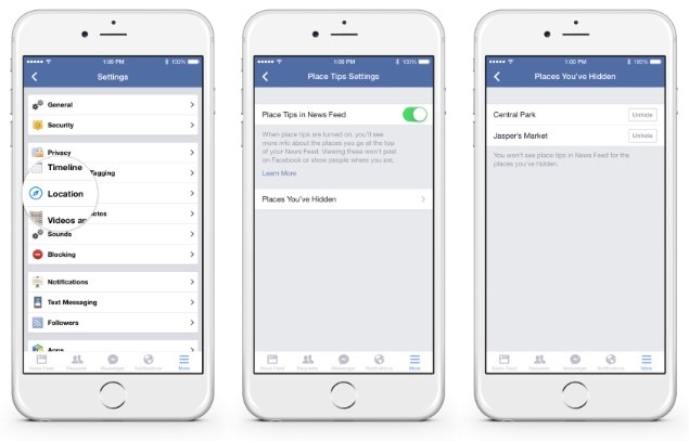Turn Off Facebook Place Tips