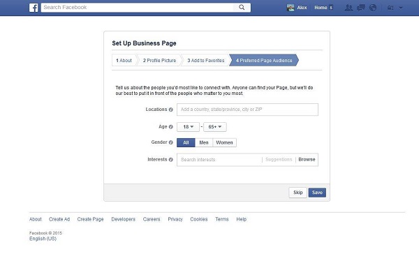 Setting up a Facebook Business Page