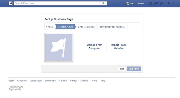 Upload Profile Picture on Facebook Business Page